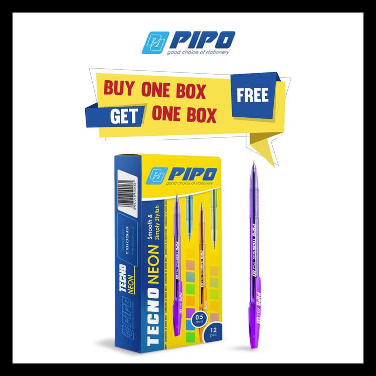 

Terlaris (Buy1 Get1) Pulpen Merk Pipo Pps8 Techno Neon Barang Bagus
