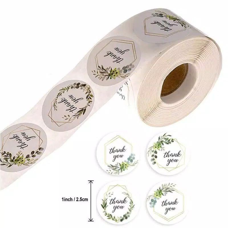 

STICKER STIKER LABEL THANK YOU (TANPA MINIMAL ORDER) TY2