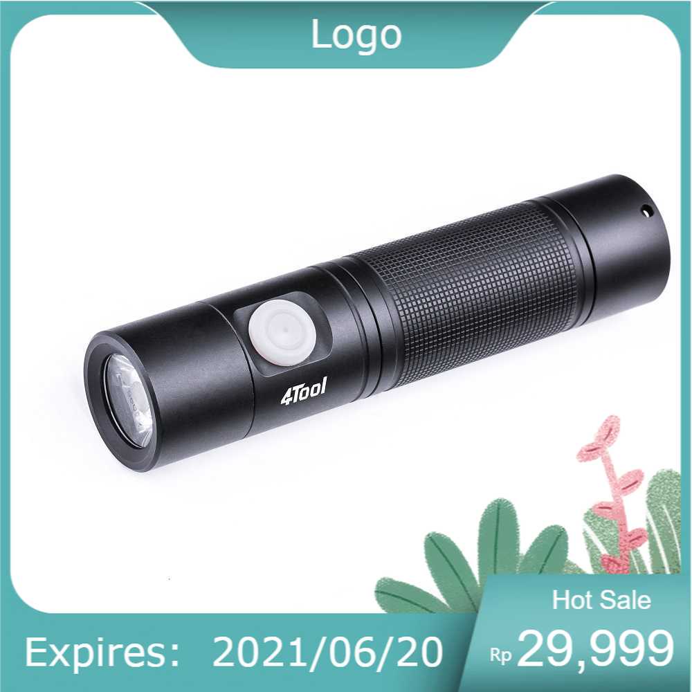 NexTool 4Tool Senter LED Flashlight Type C Rechargeable 1400lm - ED10