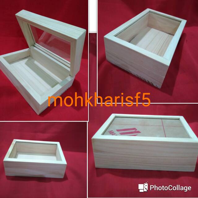  Kotak kayu akrilik  10x15x5cm Shopee Indonesia