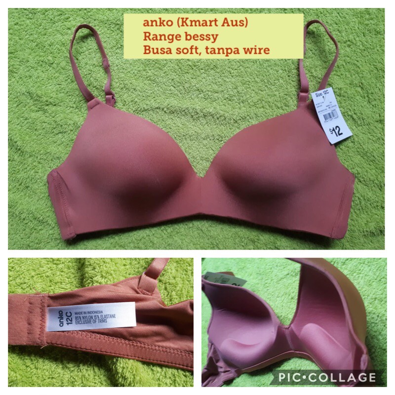 Soft bra non wire brand Kmart Aus “anko”