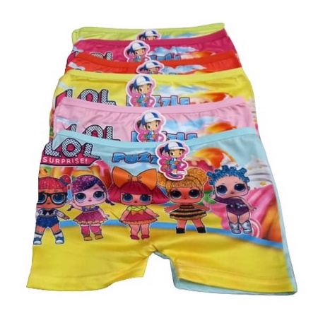 Boxer CD Anak Perempuan Motif Lucu | isi 12 PCS | Size M-L-XL | Boxer import Murah