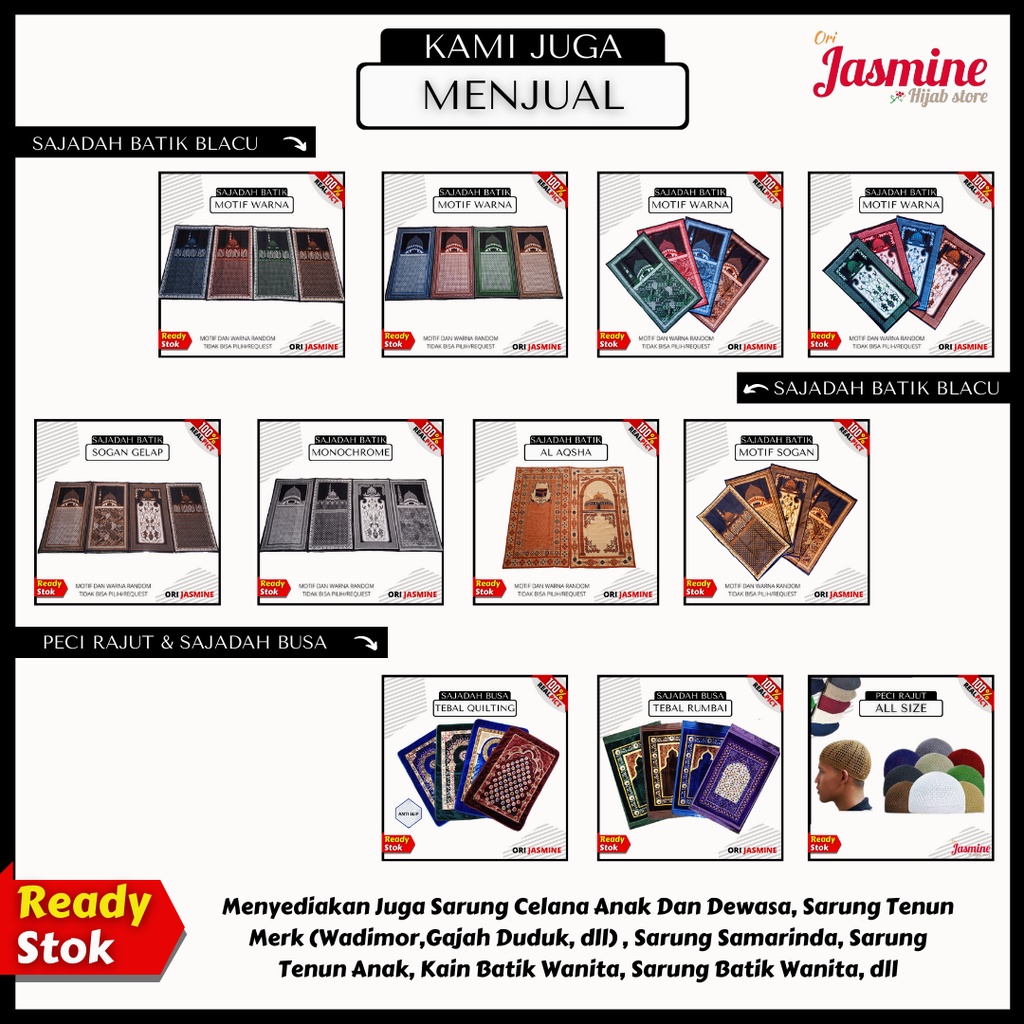 Sarung Celana Dewasa Jumbo Pria   list batik 1 orijasmine