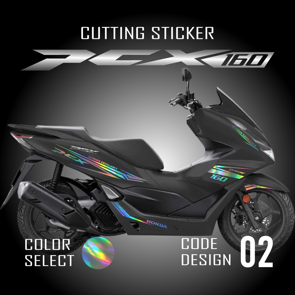 COD Cutting Sticker PCX 160 - Aksesoris Stiker Striping Motor Honda New PCX160 2021 2022 Lis Timbul 