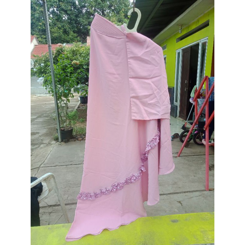 titi.id Khimar sweet polka pink by zahidah