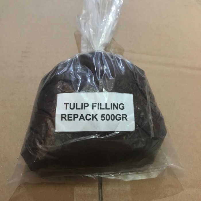 Tulip Master Filling Filling Repack 500gram - Filling Dark Chocolate