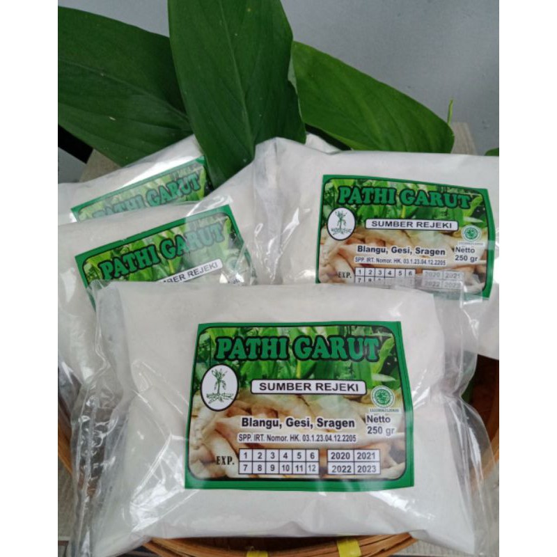 

Tepung Pati Garut 250gr Sumber Rejeki 100% Asli