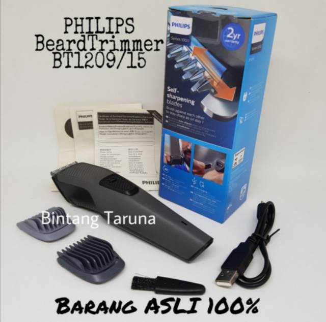 BeardTrimmer Philips BT1209 Alat Cukur Jenggot Philips BT1209/15