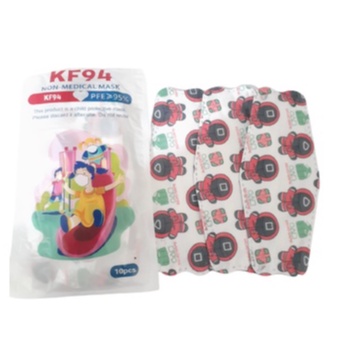 Masker Anak Karakter Masker KF94 Earloop 4Ply Isi 10PCS MALL SHOPPING