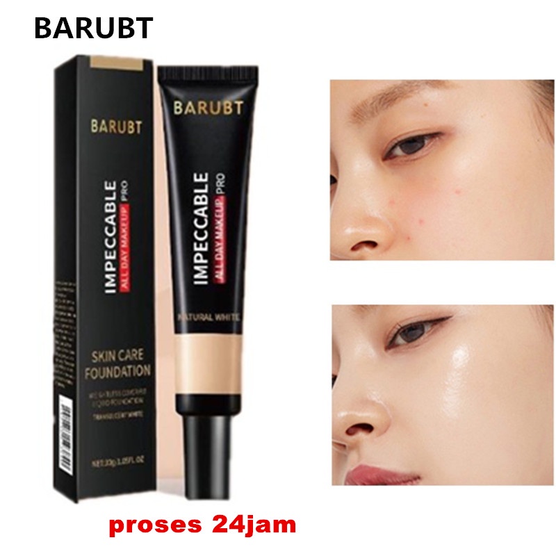 BARUBT High Coverage Skin-Like Lightweight Long-Lasting No Creasing Waterproof Foundation