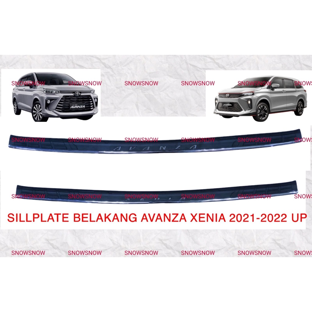 Sillplate Belakang Avanza Xenia 2021 2022 UP Sporty Chrome