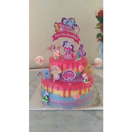 

Kue tart My Little Pony Kue ulang tahun My Little Pony (Surabaya)