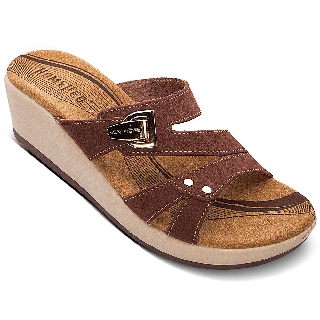  Homyped  Ayana N63 Sandal  Wedges Wanita  Coklat Shopee 