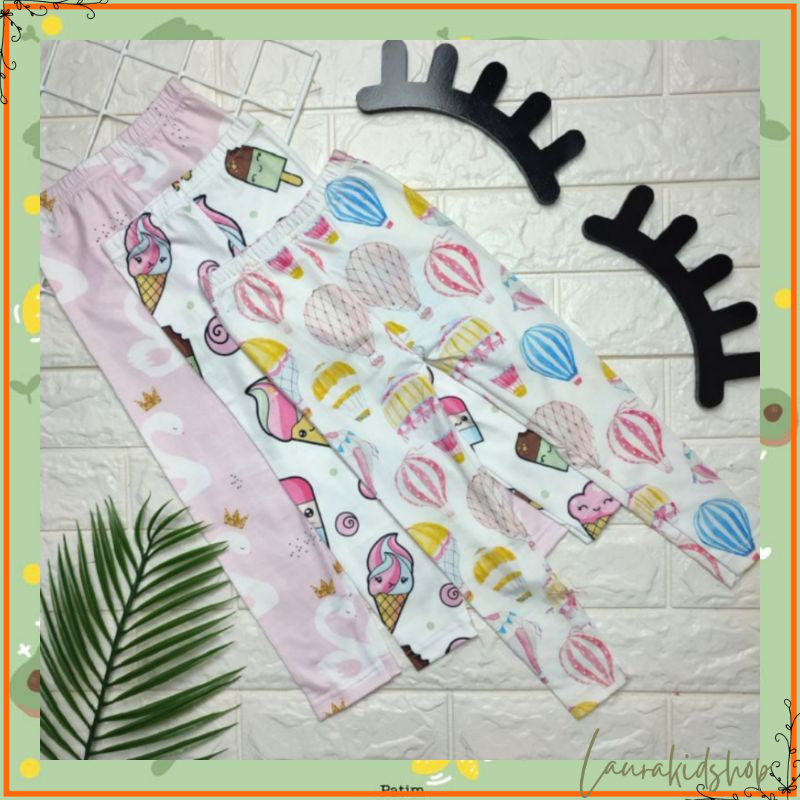 Legging Motif Printing Anak Perempuan Import 1-5 Tahun part2