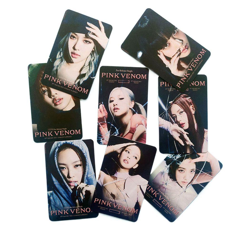 Needway  PINK VENOM Photocards Fans Collection Konser Cetak Foto Idol Kartu Lomo LISA JENNIE ROSE LISA Postcard