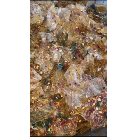 

Keripik Kaca (kripca) Daun jeruk pedas 100gr