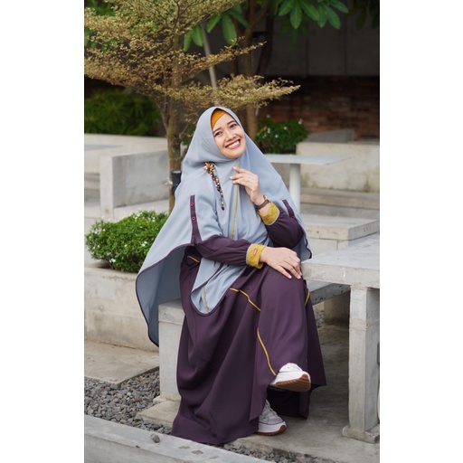 GAMIS AULIA RAYA ASH GREY OCEAN/ORIGINAL TERBARU