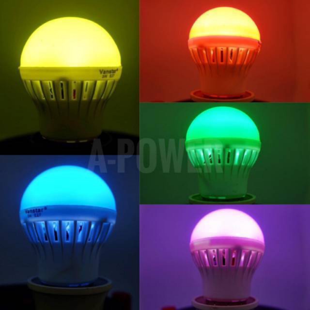 Vanstar - Lampu LED 3W (Ungu/Merah/Hijau/Kuning/Biru)