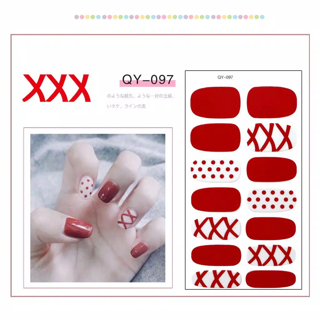 Stiker Kuku Premium 3D Motif High End | Nail Sticker 14 PCS