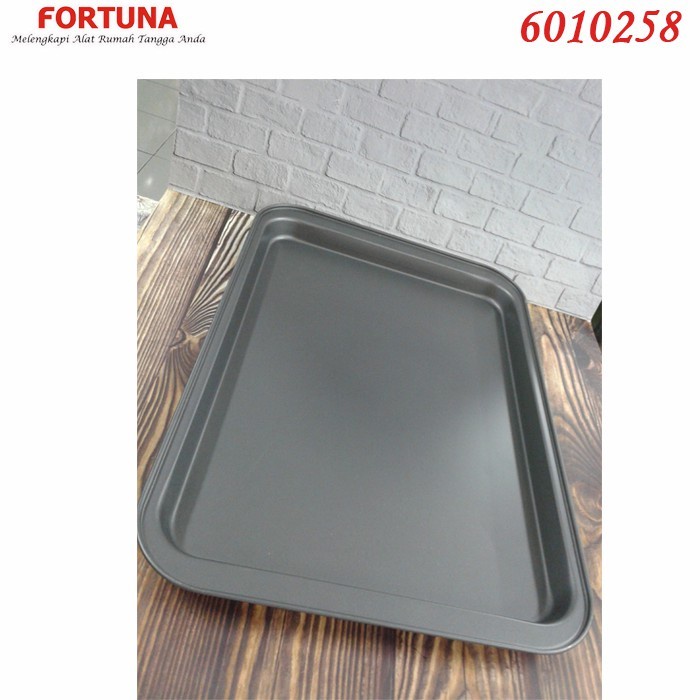 CYPRUZ Loyang Kue Segi Teflon Ak 0601 Aluminium Lapis Teflon 42x28 cm