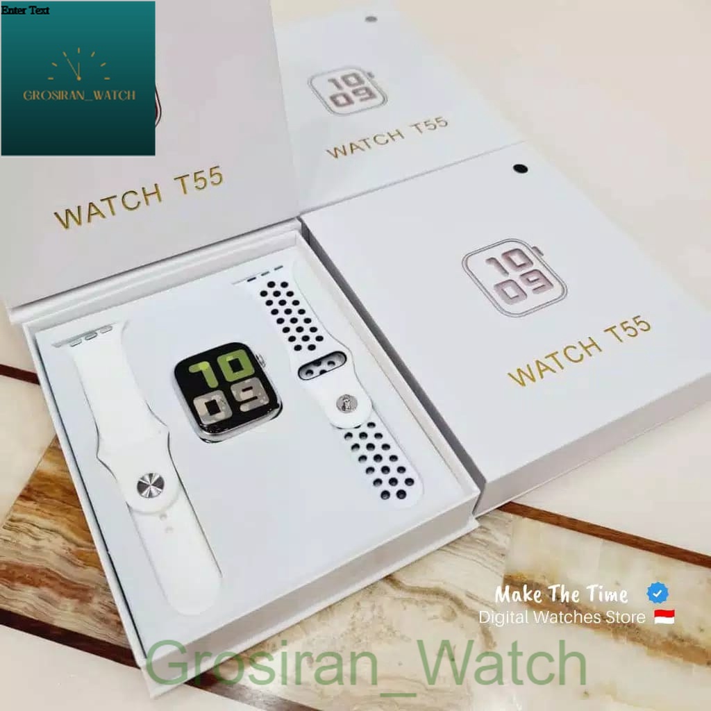 Smartwatch Bluetooth Call Layar Sentuh Jam Olahraga Type T-55 [G_W]