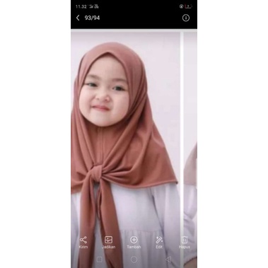 hijab segitiga anak instan/hijab segitiga anak instan