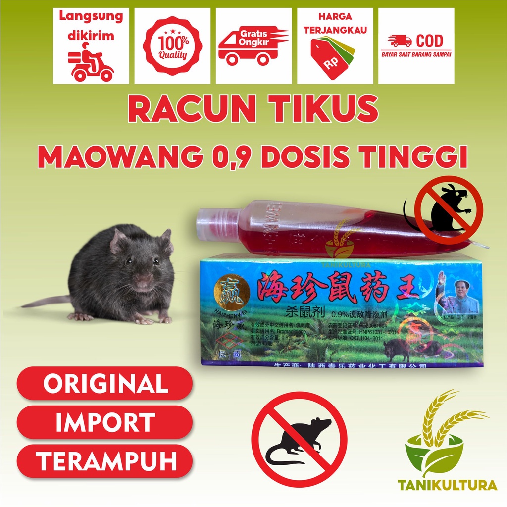 Mao Wang Racun Tikus Cair 0,9 Dosis Tinggi Paling Ampuh Mati Kering Tidak Bau Membasmi Hama Tikus Sa