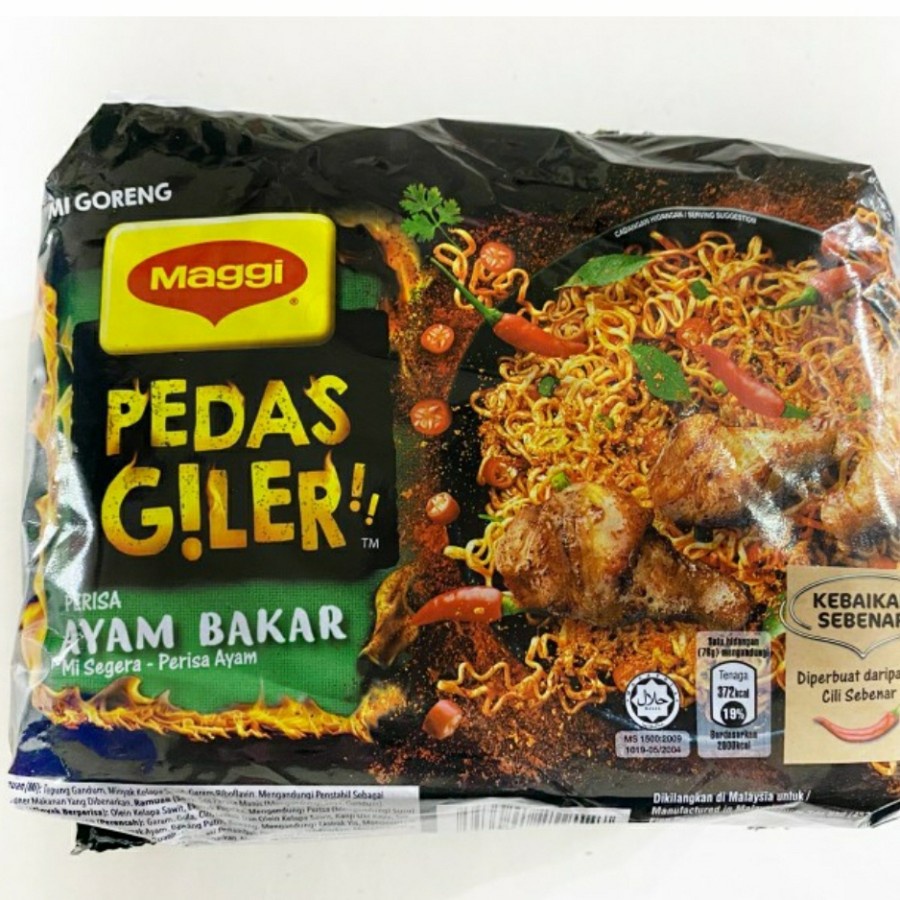 Jual Mie Maggie Pedas Giler Rasa Ayam Bakar Malaysia Shopee Indonesia