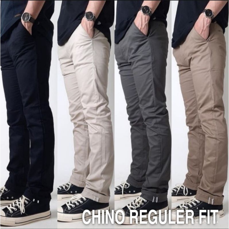 CELANA PANJANG PRIA CHINO REGULER FIT PREMIUM