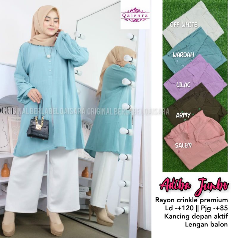 Adiba jumbo tunik by Qaisara