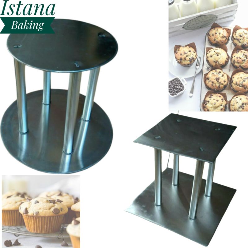 Istana Baking Rak Susun Cake Stainless Steel Susun 2 Termurah