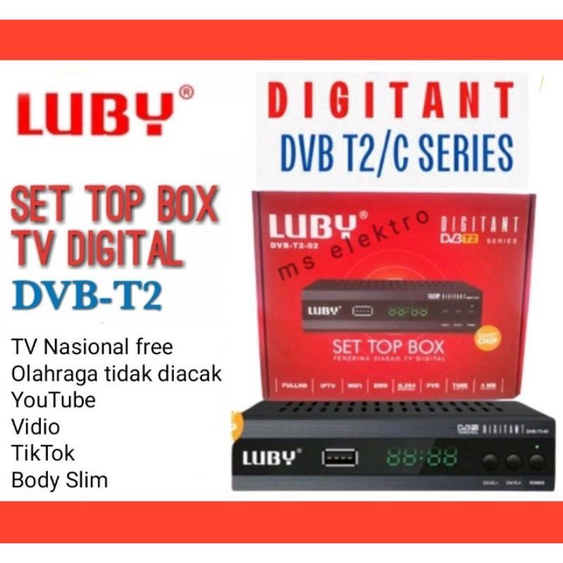 Digital Set Top Box TV Luby DVD T2 -01