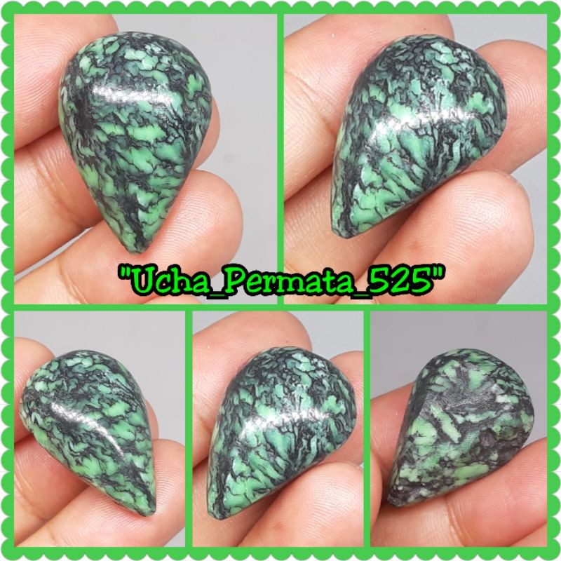Natural batu akik pirus hijau usa