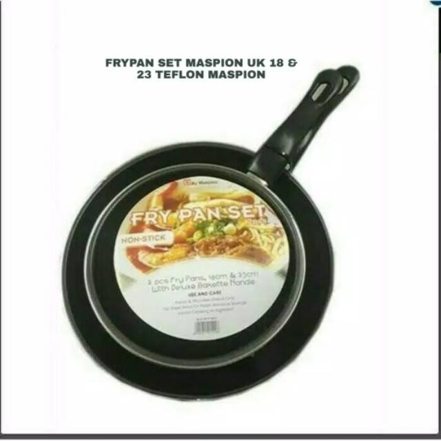 [ISC Mart] FRY PAN SET (TEFLON SET) MASPION