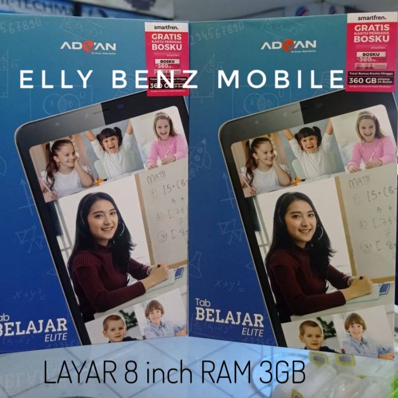 Tablet Advan Belajar Elite 8 inch 3/16 New Garansi Resmi Tab Advan Layar 8 inch