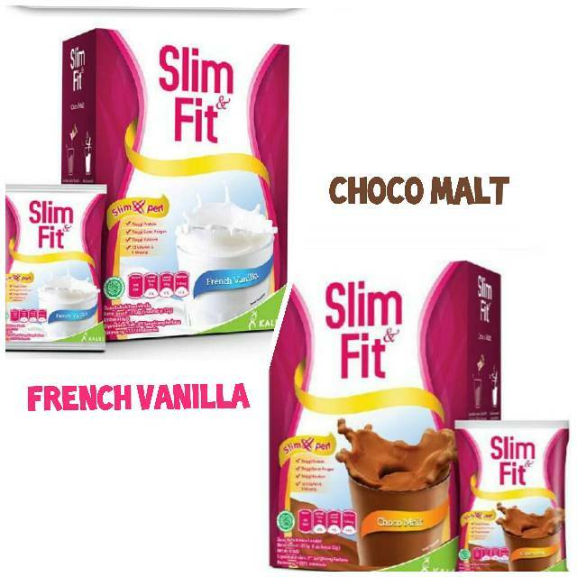 SUSU SLIM &amp; FIT MILK 6 X 52gr COKLAT / VANILA  SLIMFIT SLIM FIT SUSU DIET