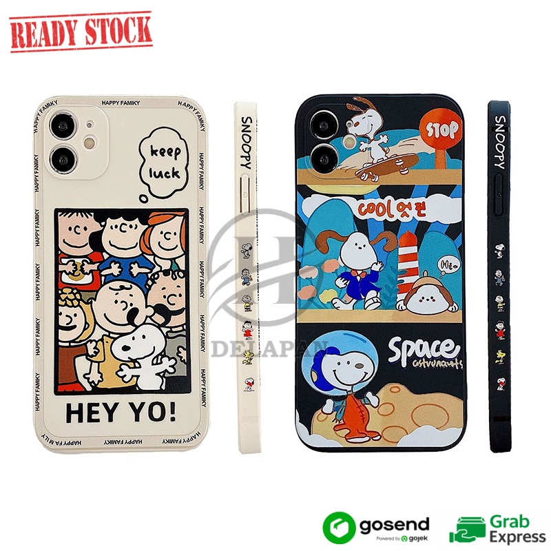 Case Liquid Snoopy Space And Lucky Oppo A16 A16S A54 4G Softcase Dove Liquid Premium Pelindung Kamer