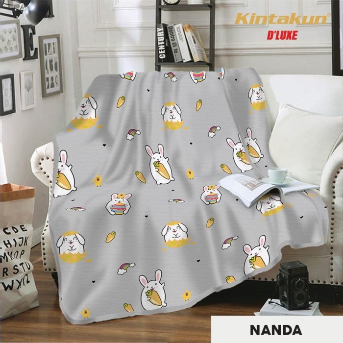 Selimut Dewasa SELIMUT KINTAKUN DLUXE SIZE 160 X 200cm - SELIMUT DEWASA - NANDA(E8Z7) Selimut Tebal 
