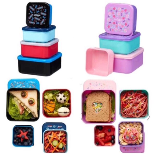 Smiggle Lunch Box 4 in 1