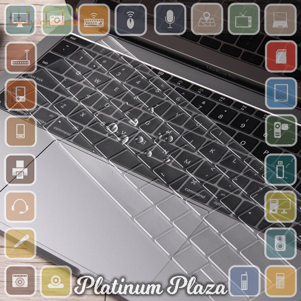 TPU Keyboard Cover for Macbook Air Pro Retina 13 15 17 - 4H8YF - Transparent`2PFWQ9-