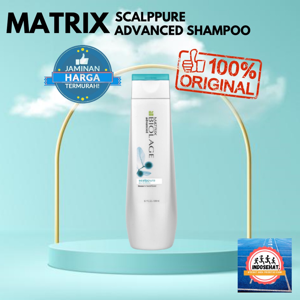 MATRIX Biolage Scalppure Anti Dandruff Shampoo - Shampo Perawatan Kulit Kepala Berminyak Anti Ketombe 200 ml