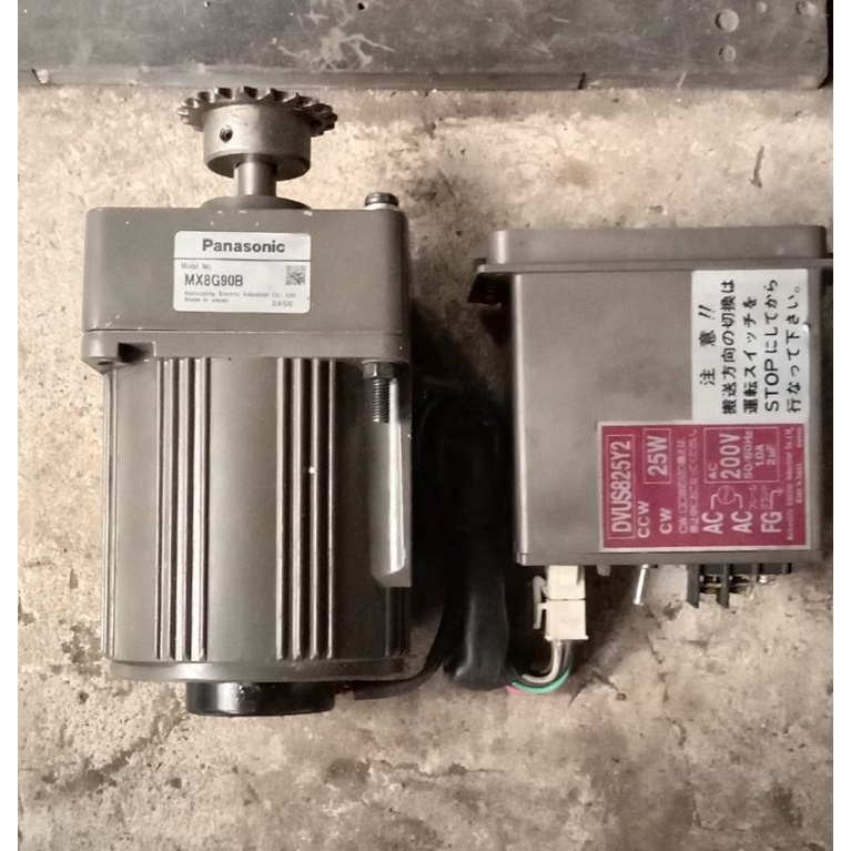 Ac Motor Gearbok Panasonic Speed Control 220V Ratio 1 : 90