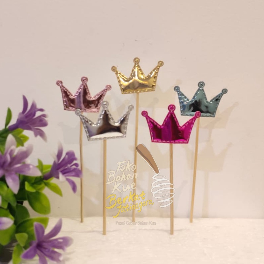 CAKE TOPPER MAHKOTA / TOPPER LUCU MAHKOTA