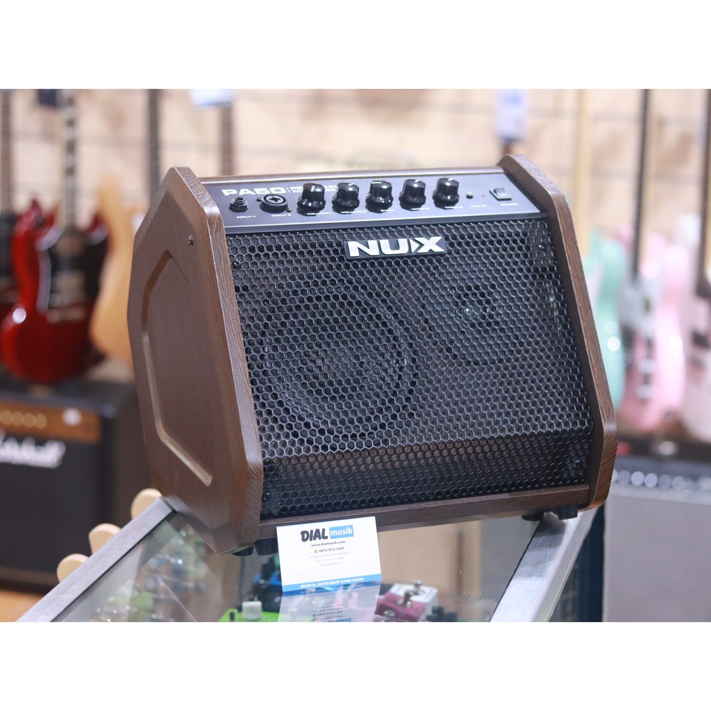 NUX PA50 2 Channel 6.5 Inch 50 Watts - Amplifier PA 50 / PA-50 Amplifier Instrument