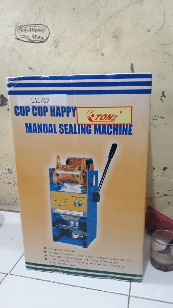 Cup Sealer Mesin Press Gelas Eton Et-d8 Khusus Gojek Grab Ada Garansi