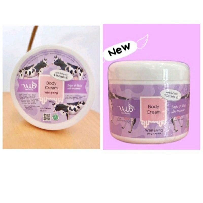 WUB BODY CREAM BLEACHING NEW WITH VIT E /BLEACHING BADAN MEDAN /BLEACHING WUB