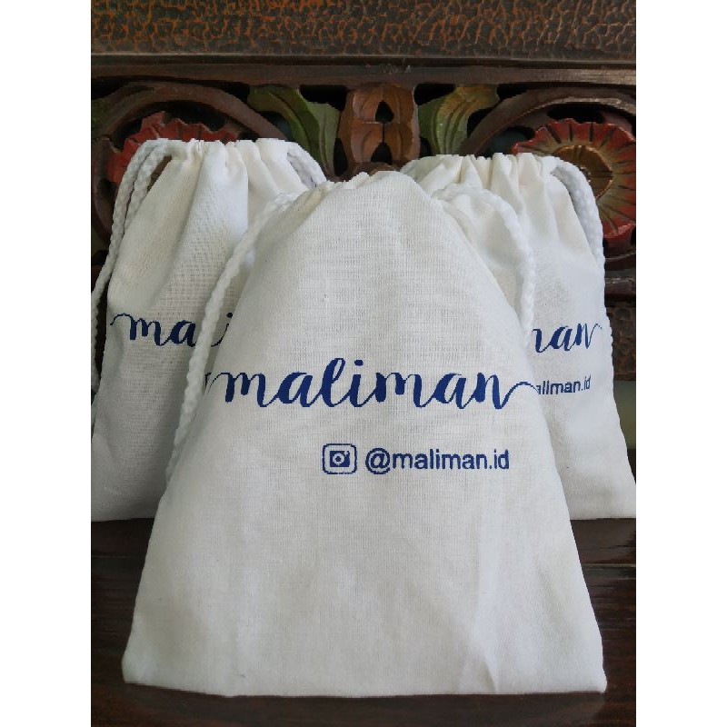pouch serut  souvenir pernikahan undangan rustik