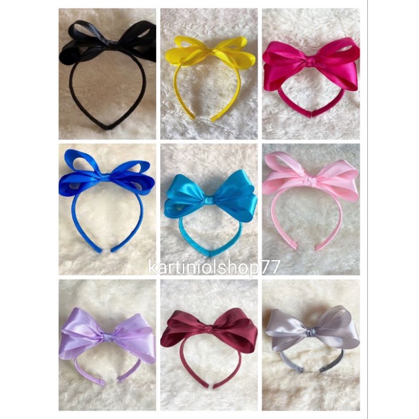 Bando Satin Style Korea/Bando Anak Dewasa/ Bando Aksesoris Rambut