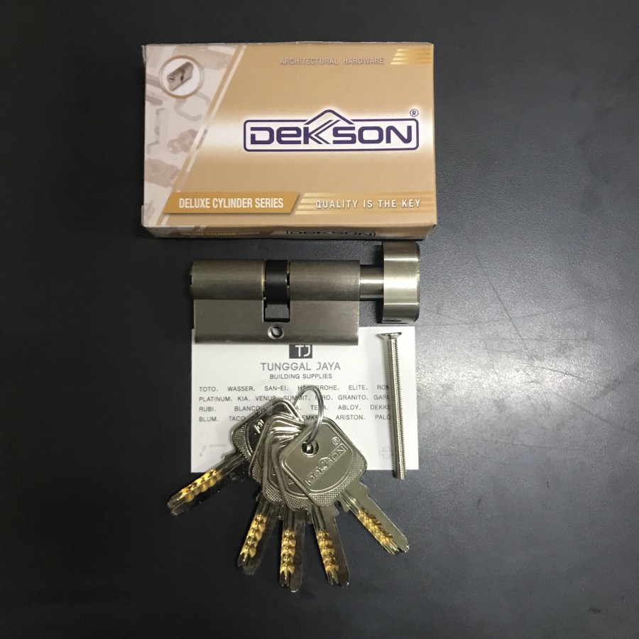 Cylinder Computer Knob Dekkson 60mm / Cylinder Knob / Kunci Pintu Knob