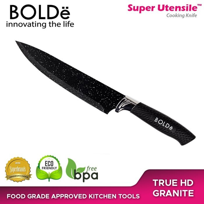 PISAU SET Bolde Super Knives GRANITO Cooking Knife (O8W2) Pisau 2 in 1 Pisau dapur import Pisau dapu
